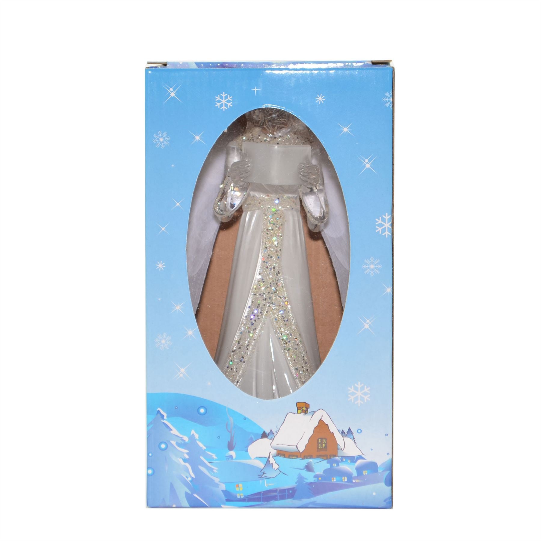 21Cm Christmas Angel White Colour Changing Light Xmas Decoration