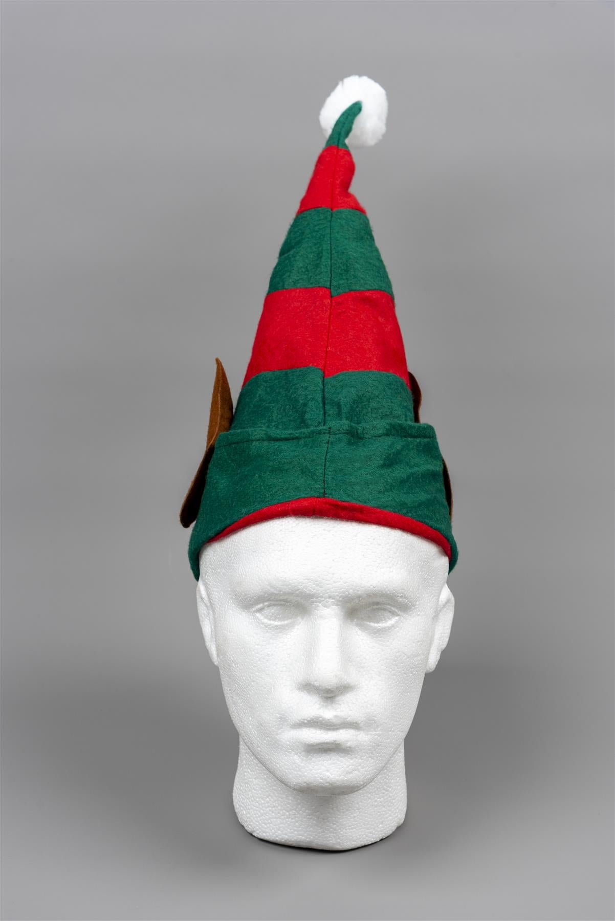 1Pcs Christmas Elf Hat Polyester Xmas Hat Fancy Dress Costume One Size Fun Hat