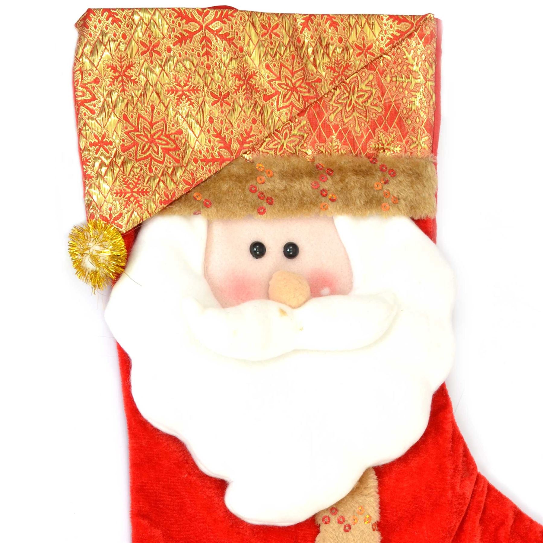 Designer Christmas Santa Stocking Xmas Premium Stocking Sock Christmas Decoration