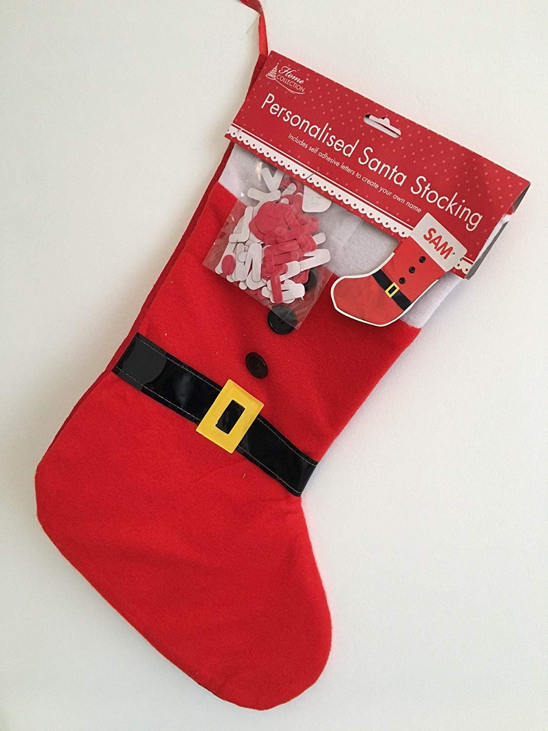 Personalised Santa Stocking Xmas Christmas Decorations Accessories