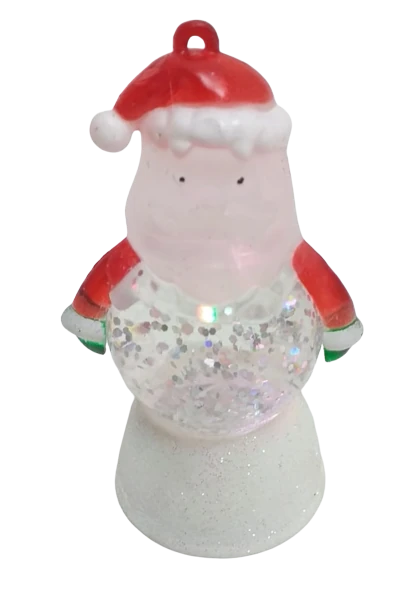 1 X Crystal Clear Santa Figures Christmas Decoration 1 X Crystal Clear Santa Figures Christmas Decoration