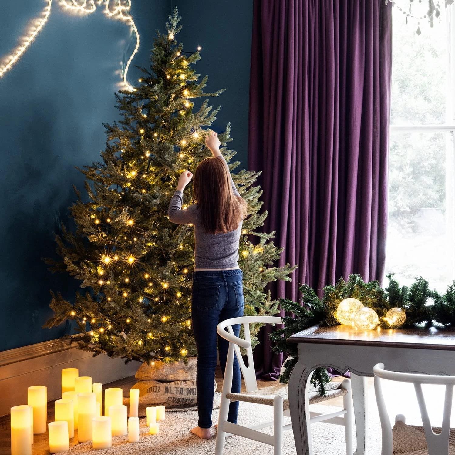 100 LED Fairy Lights Christmas Outdoor Main Plug-In Xmas Home Garden Tree Decor