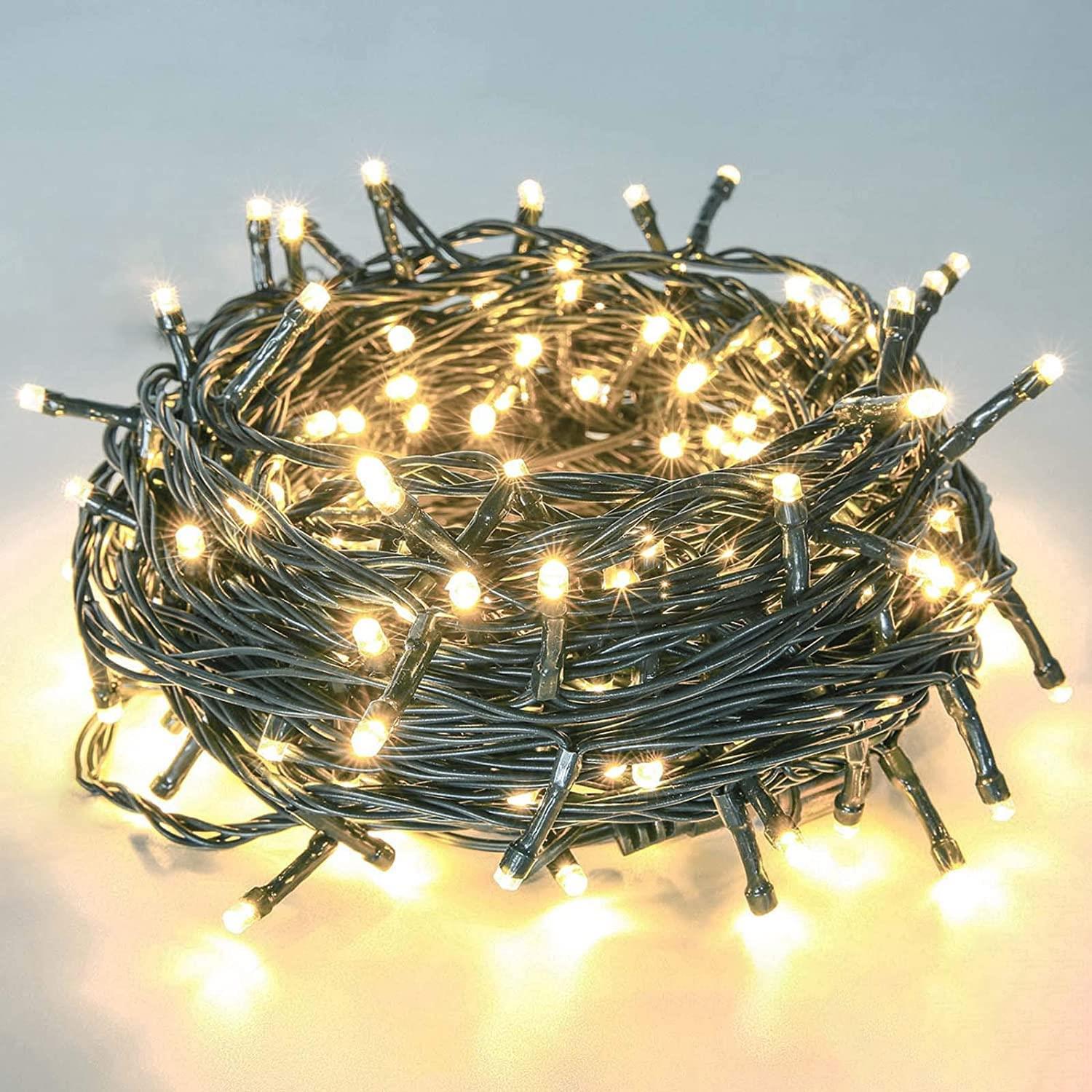1000 Christmas LED Fairy Light Mains Plug-In Outdoor Garden Xmas Tree Home Decor