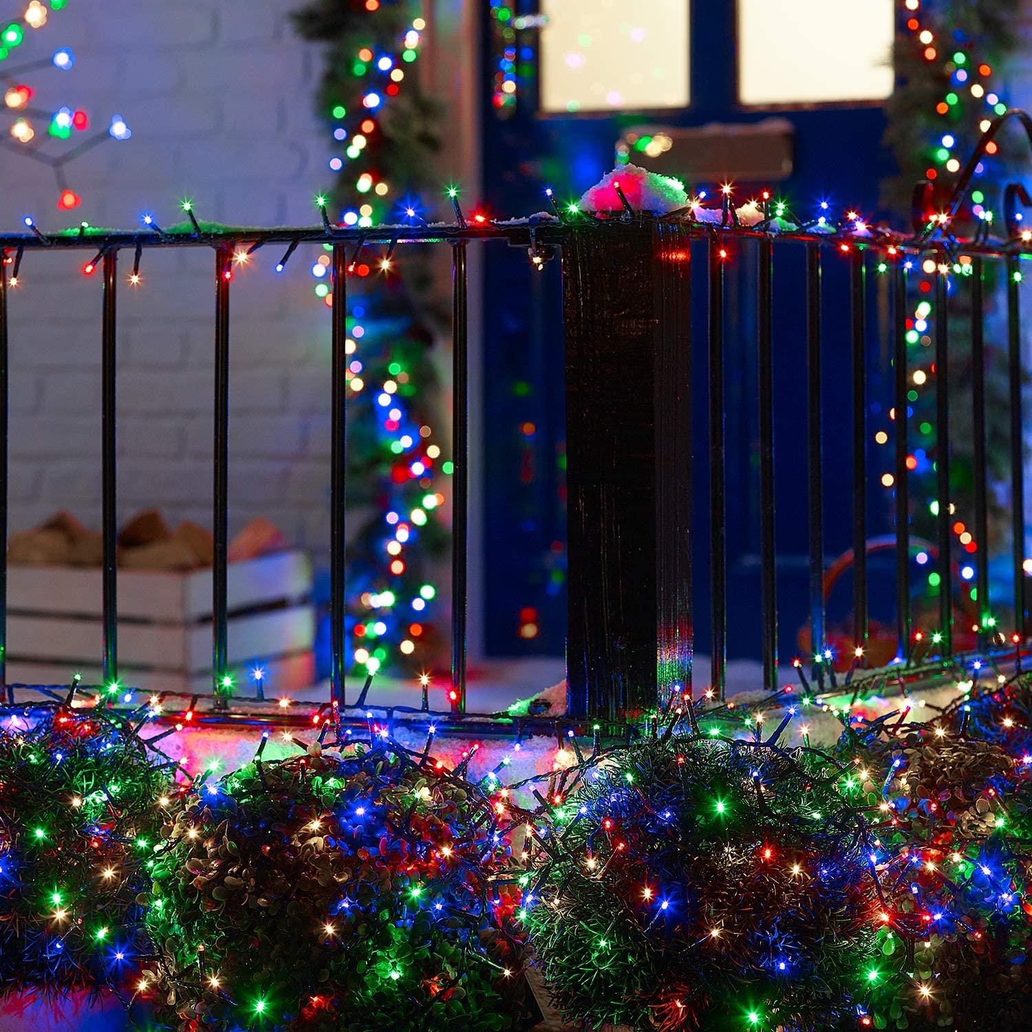 1000LED Compact Christmas Lights Mains String Multifunction Tree Home Xmas Decor