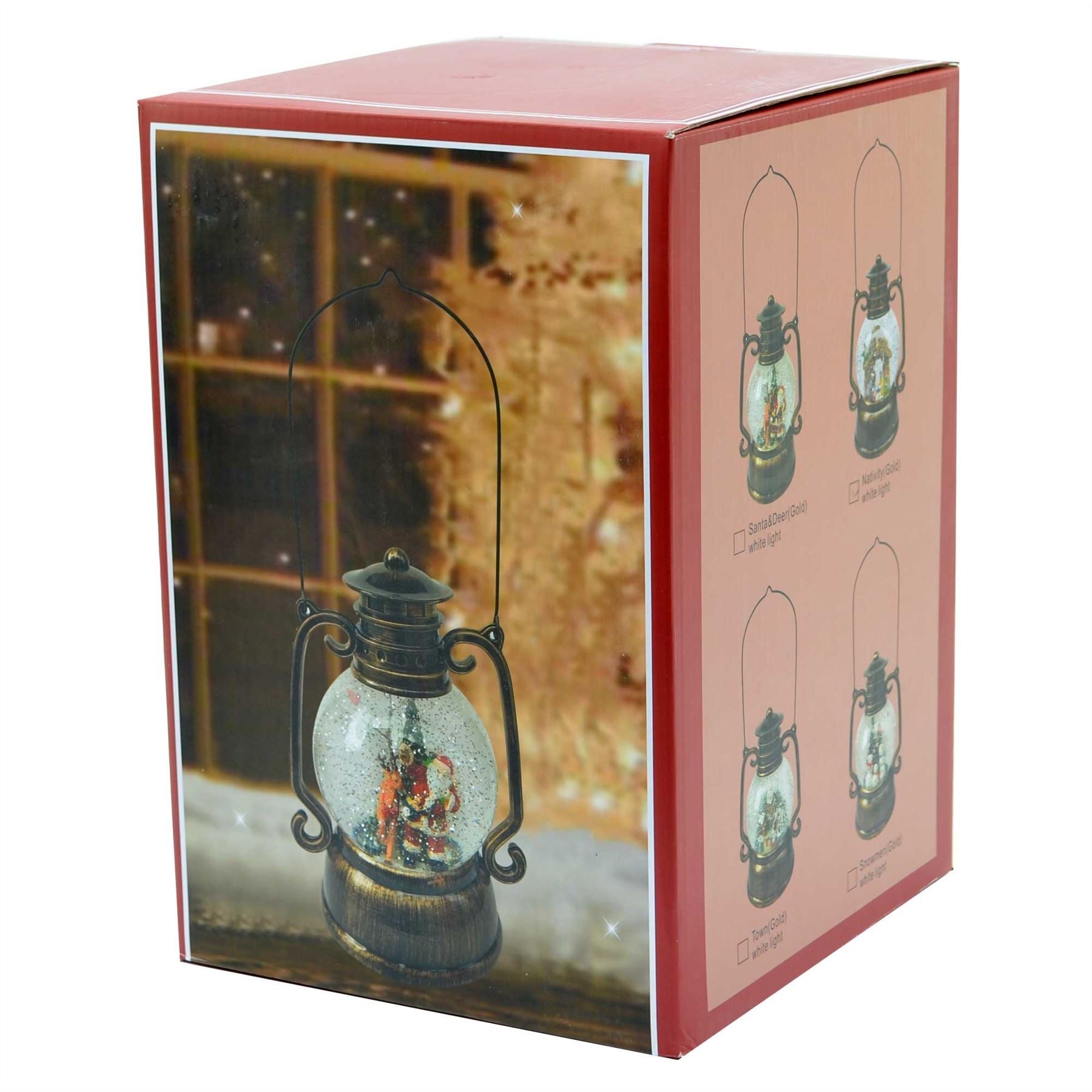 10.75in Nativity Christmas LED Lantern Musical Xmas Nativity Party Decoration