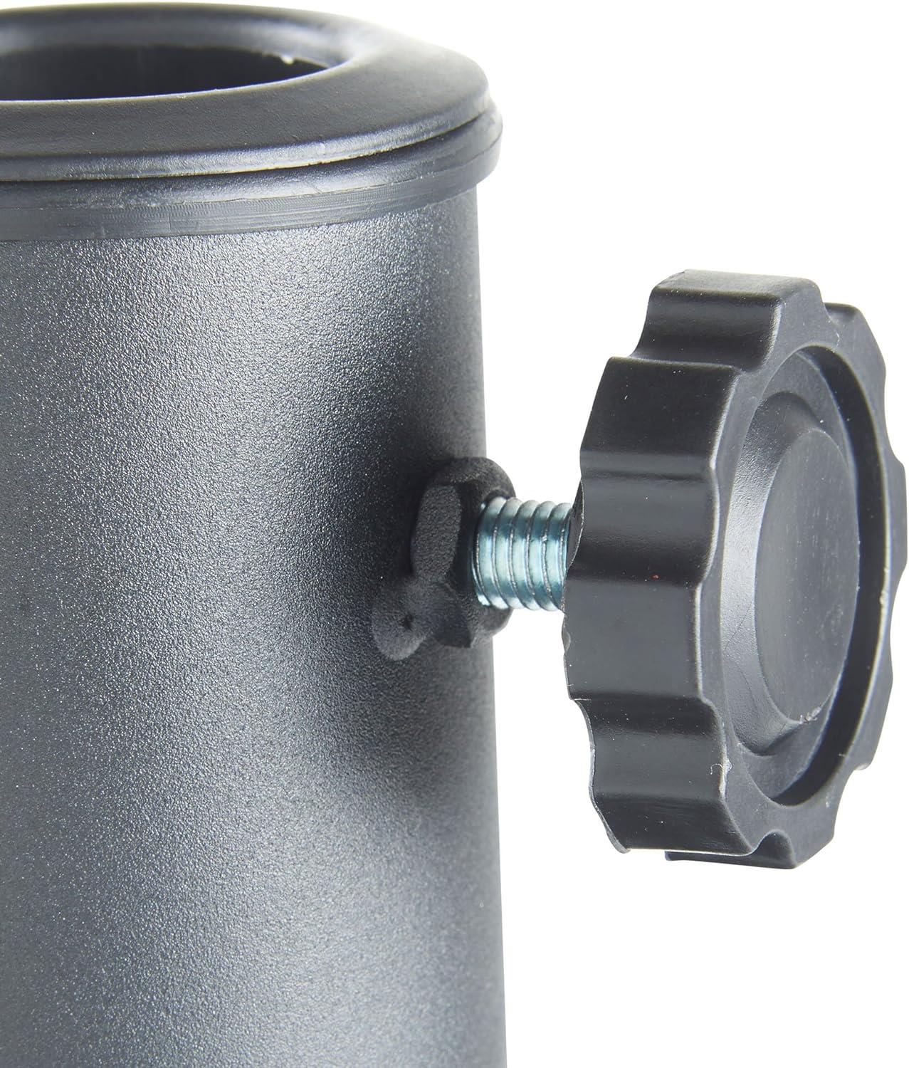 12Kg Black Round Concrete Parasol Base