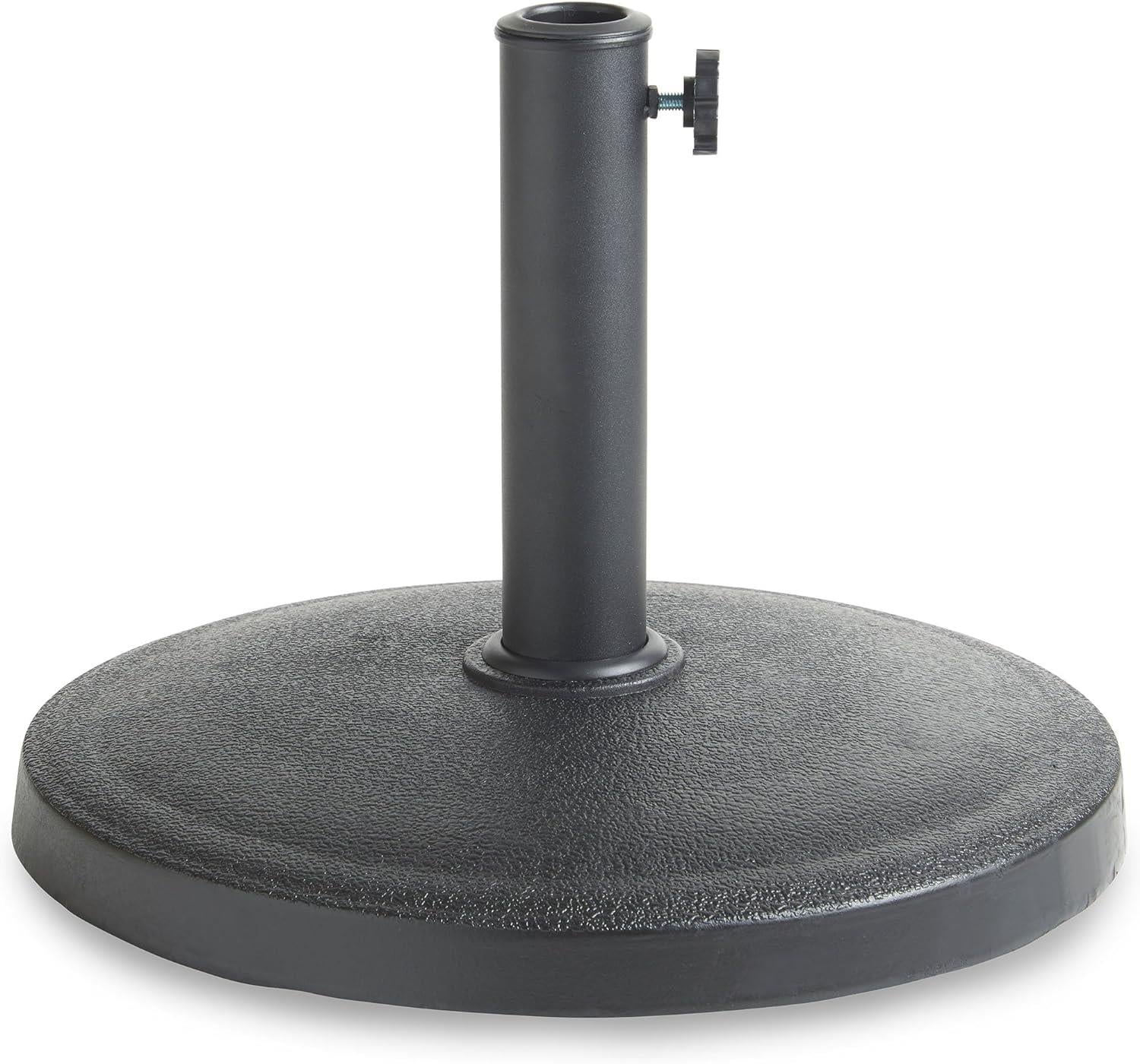 12Kg Black Round Concrete Parasol Base