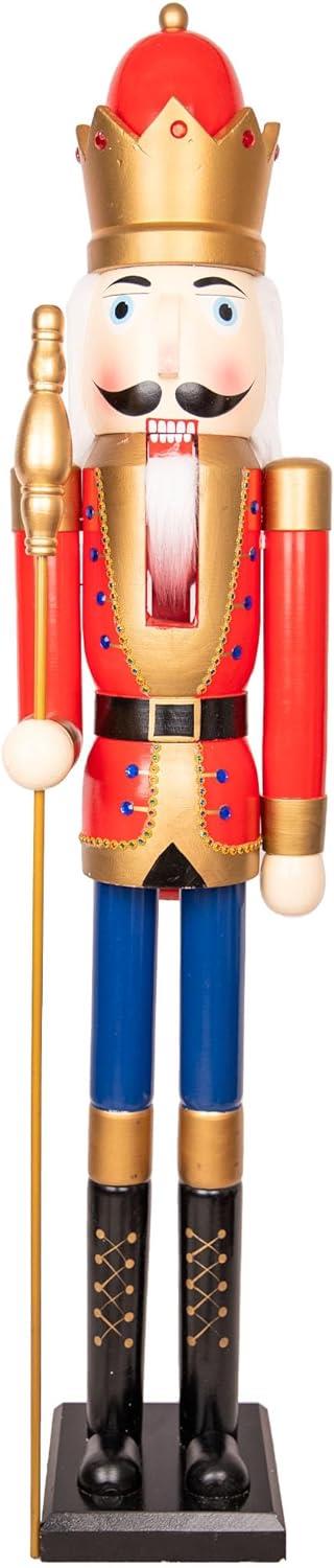 Wooden Nutcrackers Figures Christmas Ornament 150Cm