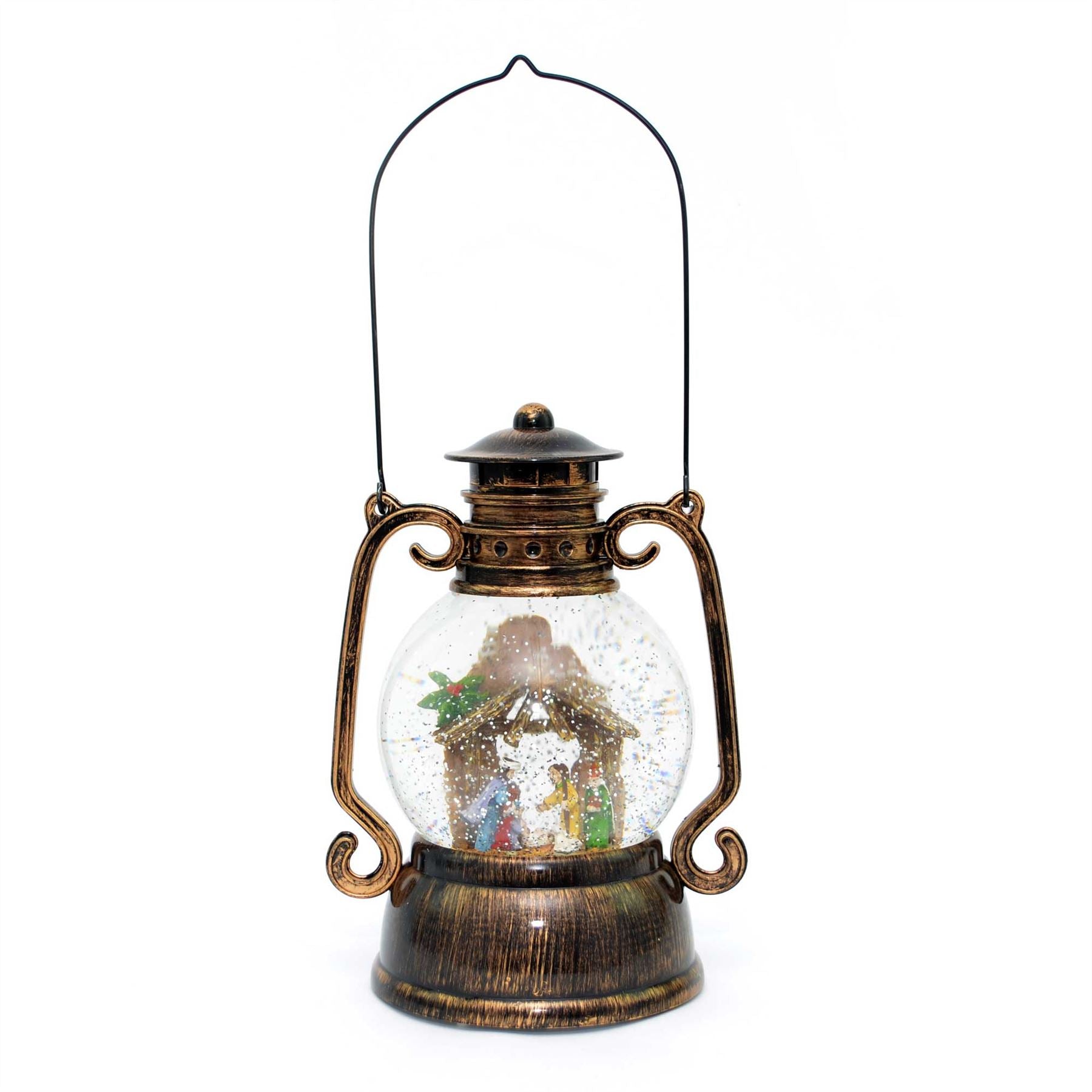 10.75In Nativity Christmas Led Lantern Musical Xmas Nativity Party Decoration