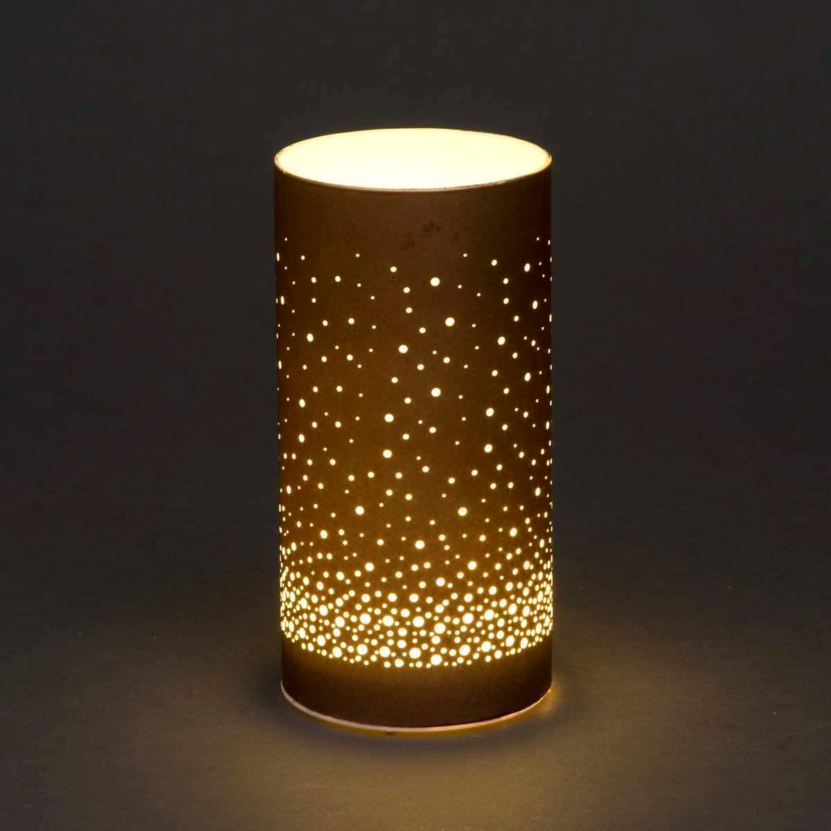 15Cm Christmas Decorated Vase Table Snowfall Scene Copper 15Cm Christmas Decorated Vase Table Snowfall Scene Copper