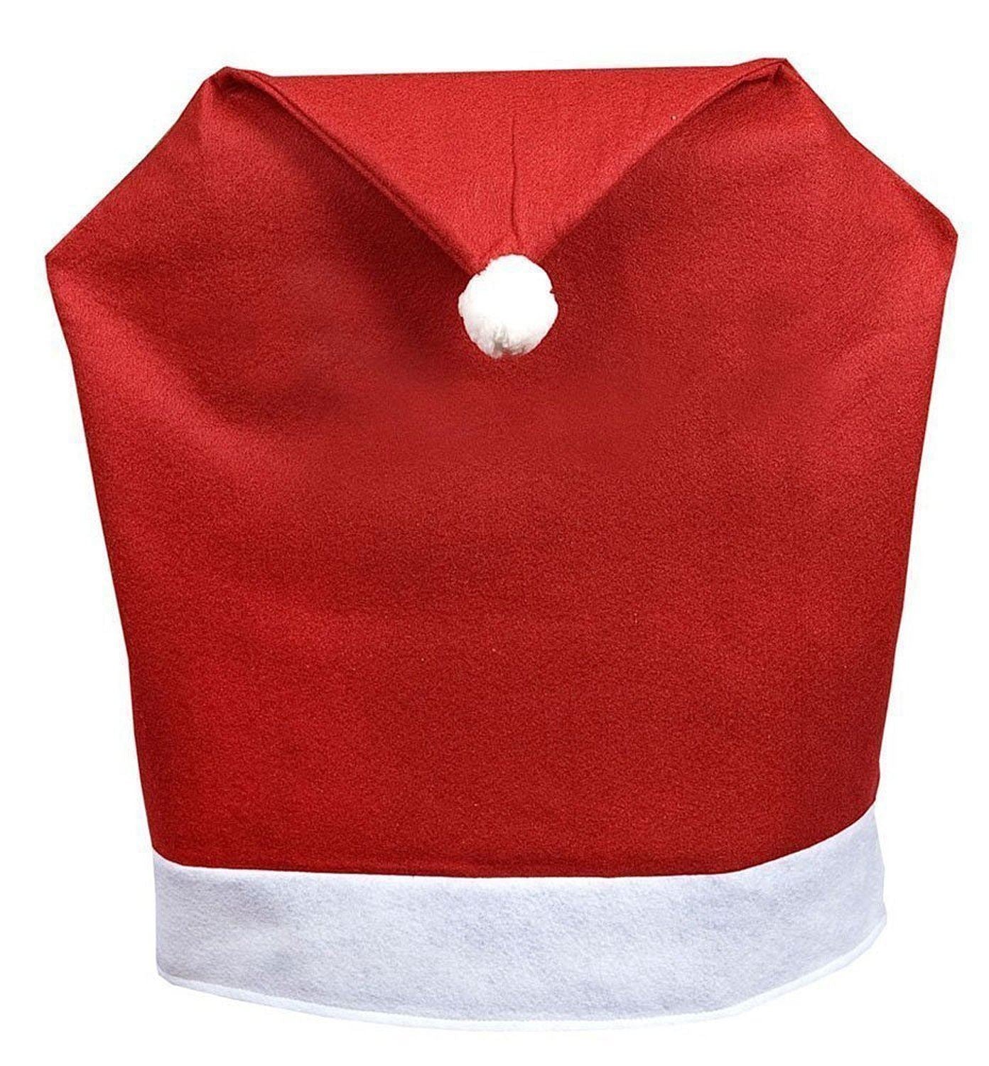 1Pcs Christmas Chair Cover Santa Hat Xmas Party Dinner Seat Cover Xmas Decor