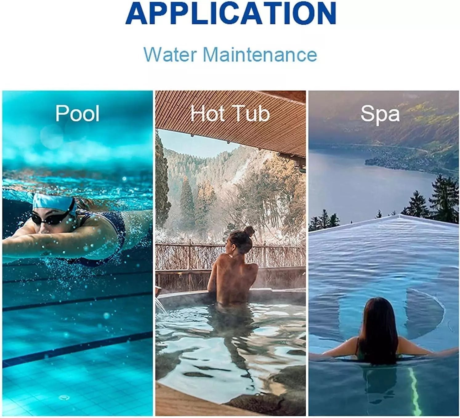 1Kg Multifunction Chlorine Tablets 4in1 Slow Release with Floating Dispense 50 x 20g Kit