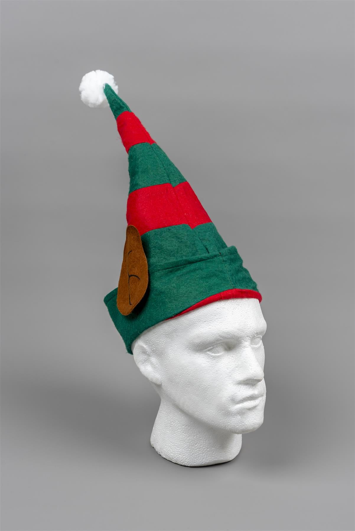1Pcs Christmas Elf Hat Polyester Xmas Hat Fancy Dress Costume One Size Fun Hat