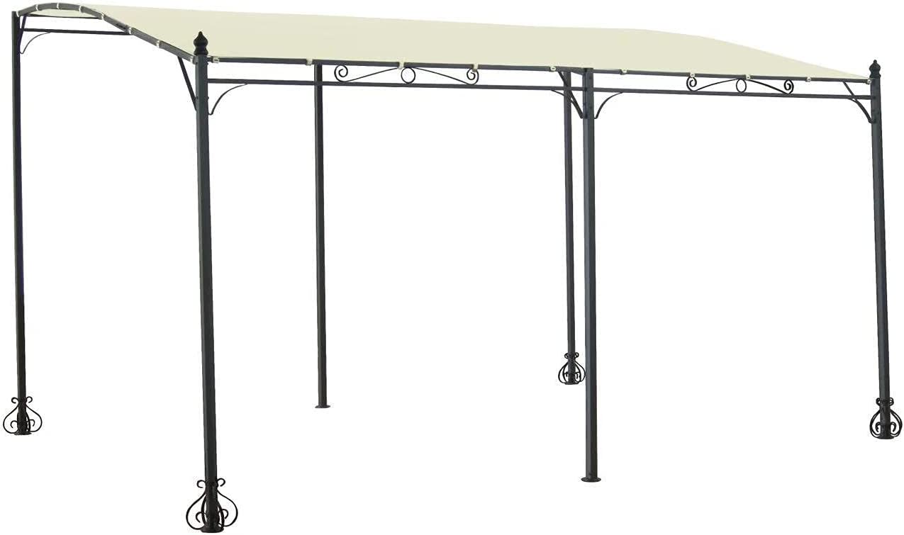 Pop up Gazebo Patio Tent 3x4x2.5m Heavy Duty Steel Frame Poles Top Roof Portable Waterproof Canopy Shelter Sunshade