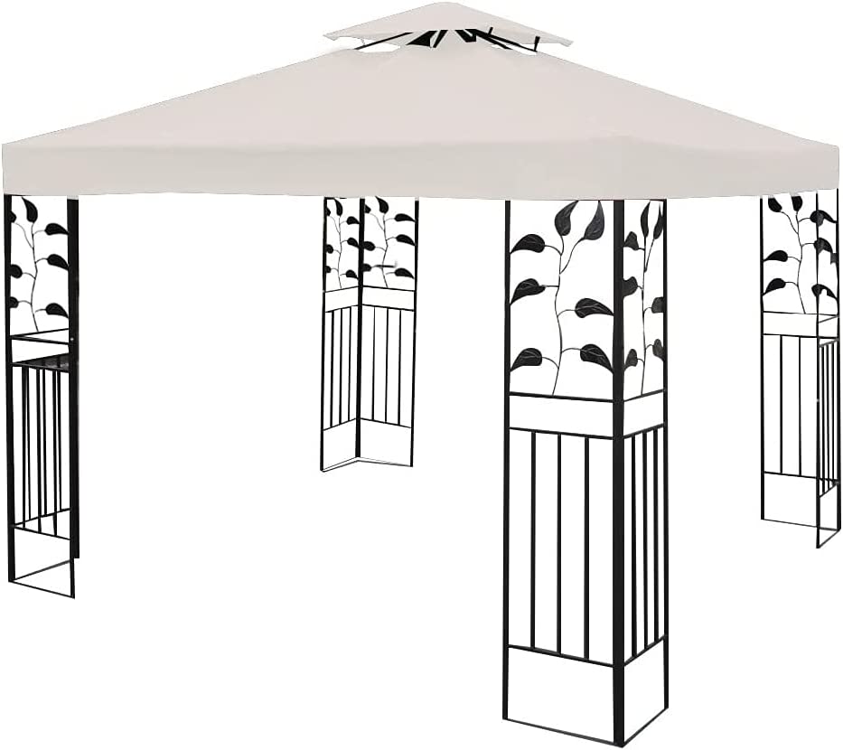 Pop up Bahamas Gazebo Patio Tent 3x3m Heavy Duty Steel Frame Poles Top Roof Portable Waterproof Canopy Shelter Sunshade