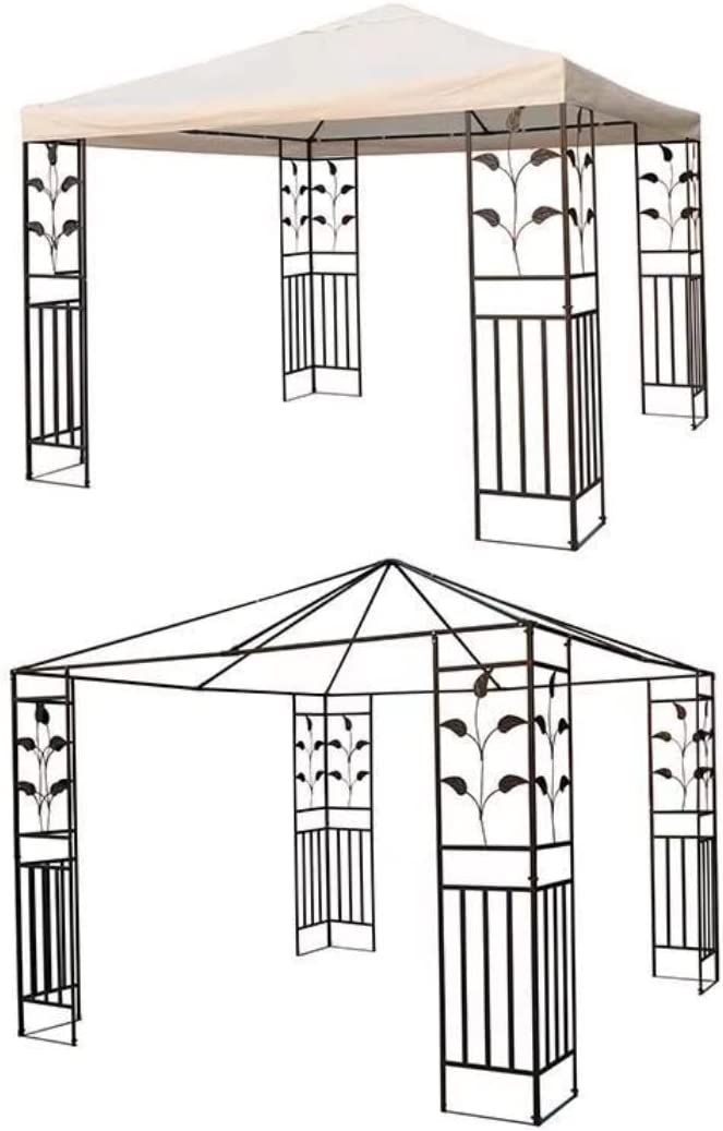 Pop up Bahamas Gazebo Patio Tent 3x3m Heavy Duty Steel Frame Poles Top Roof Portable Waterproof Canopy Shelter Sunshade