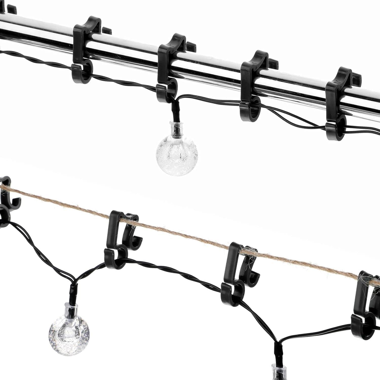 24Pcs Gutter Hooks Black
