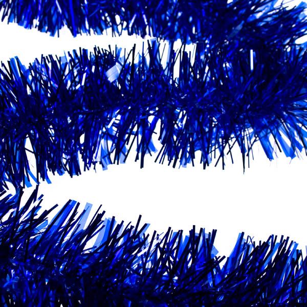 Blue Tinsel Tree Decoration 1.8M