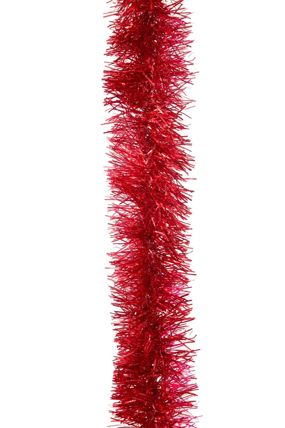 32 Red Luxury Deluxe Chunky Christmas Tinsel Garland Tree Decoration 2M Long