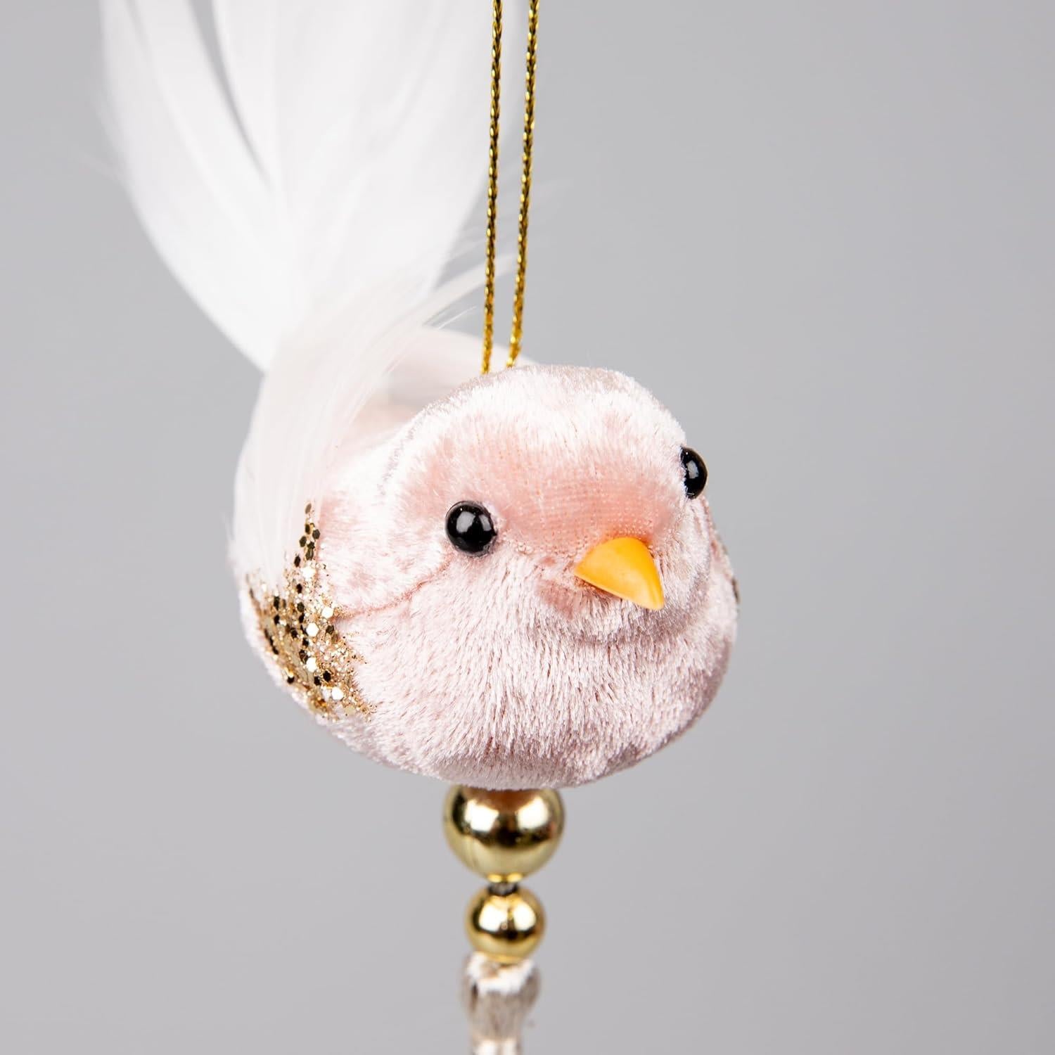 Robin Pink 7X13Cm - Christmas Hanging Decoration