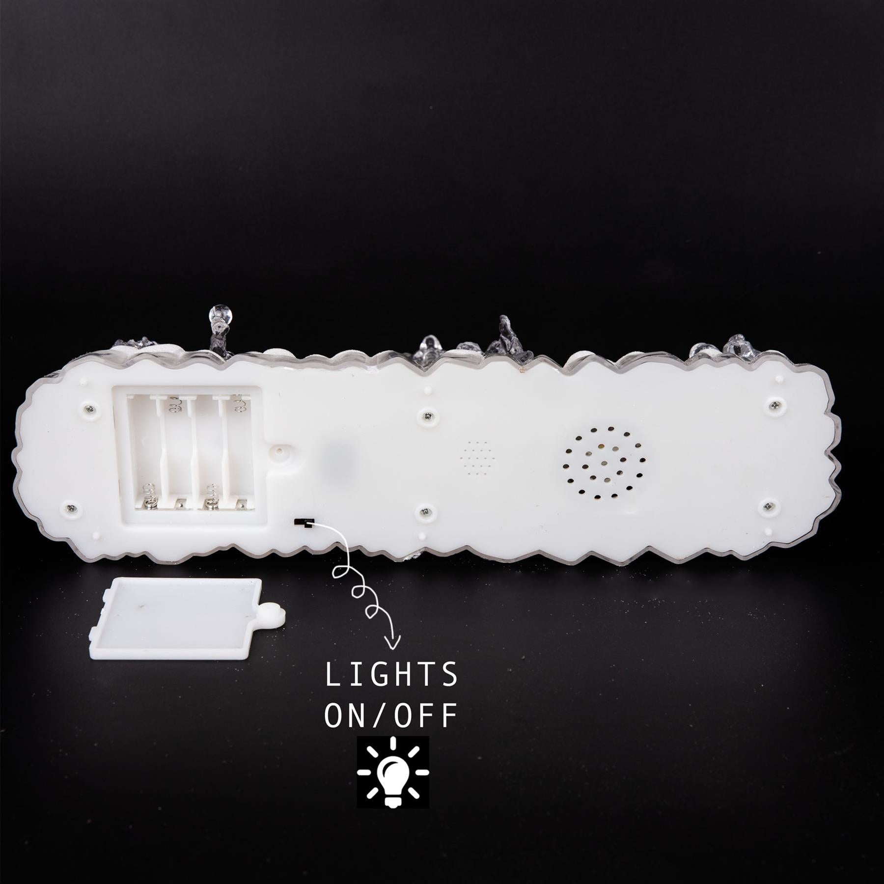 Acrylic Light Up Nativity Scene -32X9X17Cm