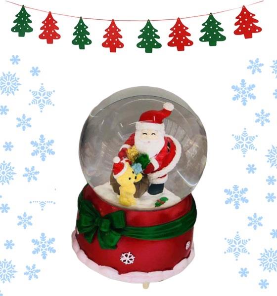 1 X Snow Globes Santa Snowman Christmas Decoration