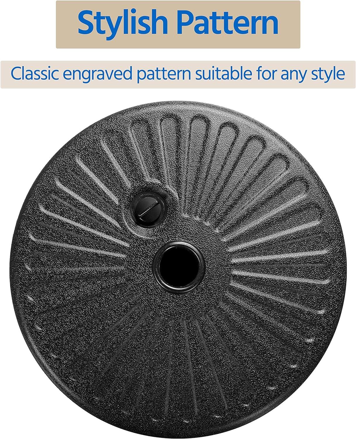 35kg Heavy Duty Water/Sand Fillable Parasol Base (38/48mm)