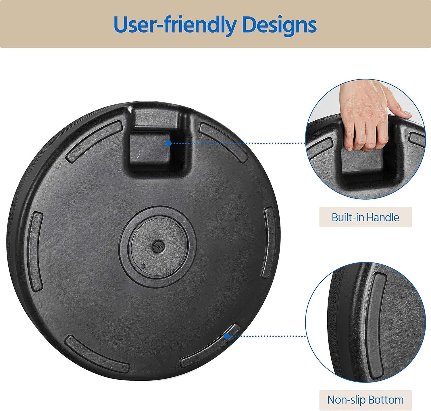 35kg Heavy Duty Water/Sand Fillable Parasol Base (38/48mm)
