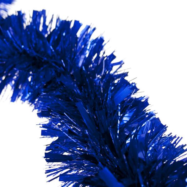 Blue Tinsel Tree Decoration 1.8M
