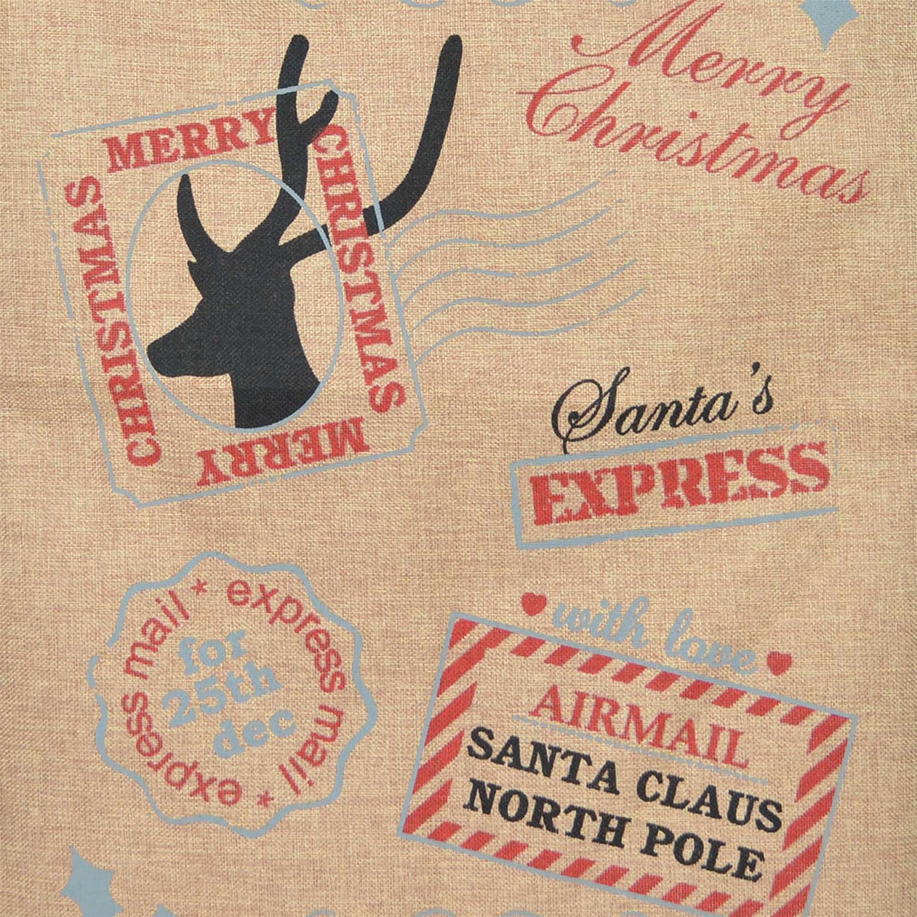 1 Pcs Large Brown Santa Christmas Sack Stocking Xmas Present Gifts Bags 70X50Cm