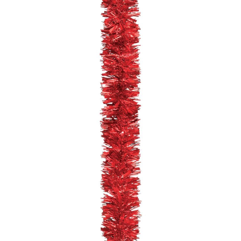 48Pcs Red Tinsel Tree Decoration 1.8M