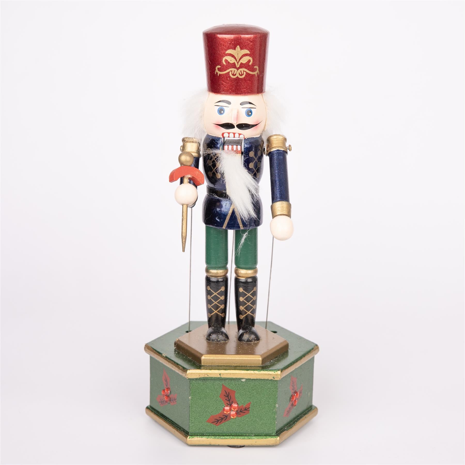 Musical Box Nutcrackers - Soldiers Figures - Animated Clockwork Puppet Christmas Decoration 30Cm