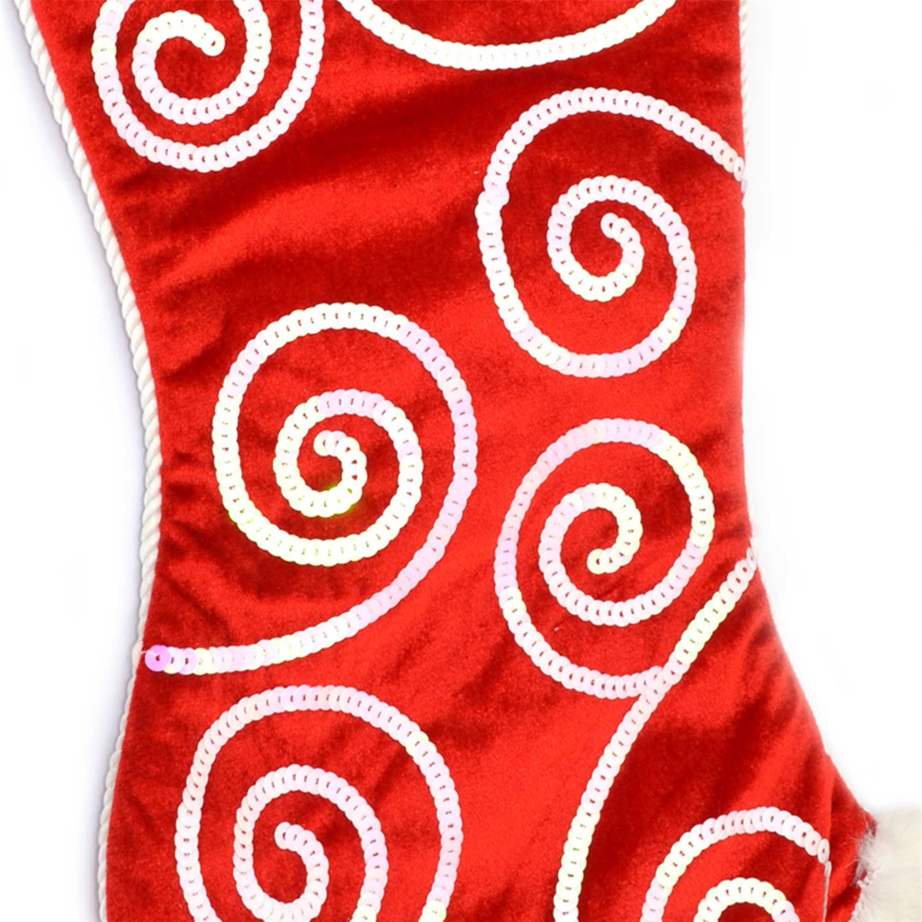 Designer High Quality Christmas Santa Stocking Sack Sock Bag With Full, Bells