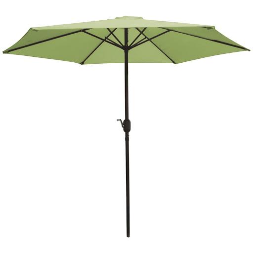 3m Garden Parasol Umbrella Tilting with Crank Handle Lime