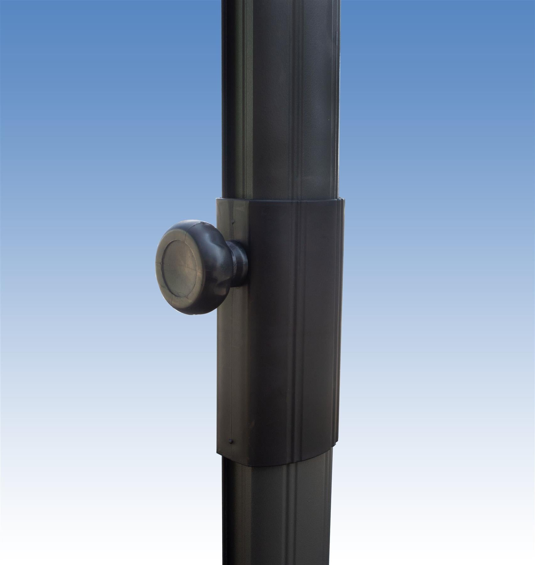 3m Patio Offset Parasol Cantilever Umbrella 360° Rotation Burgundy