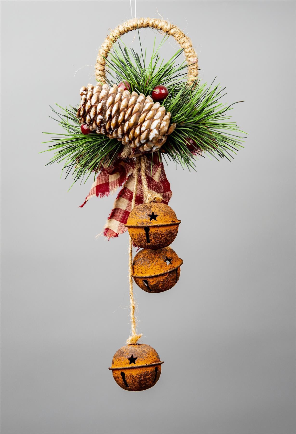 Hanging Decorations With Rusty Bells 27 Cm