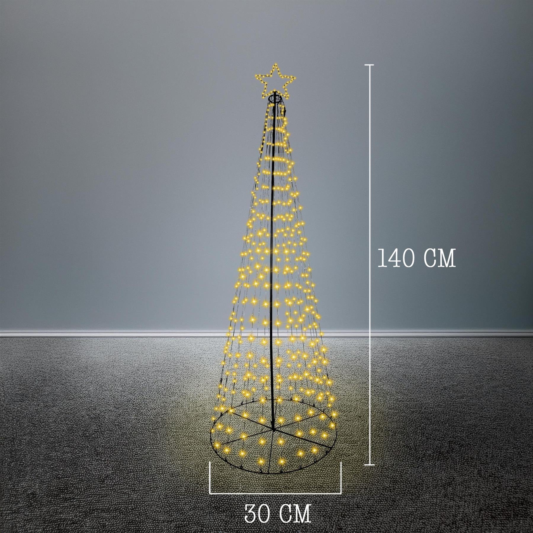 1.4M Outdoor Maypole Christmas Tree Ww 200 Leds
