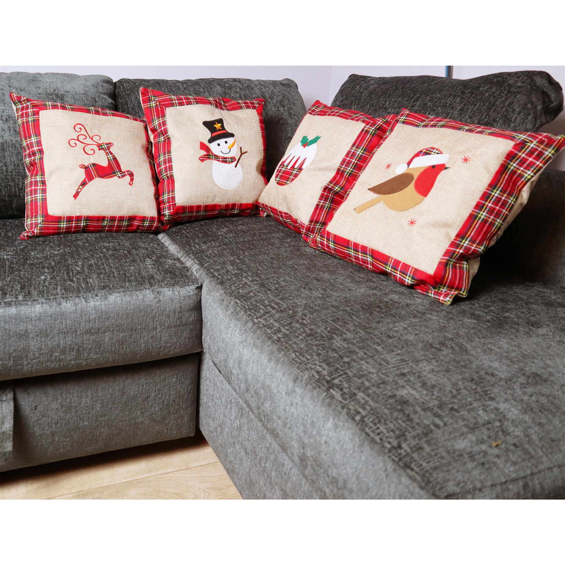 4Pcs Set Christmas Pillow Cover 40X40Cm