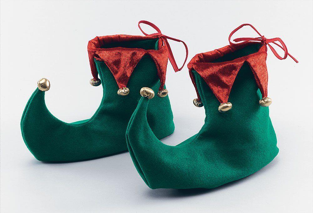 3456 Xmas Elf Shoes Boot Christmas Fancy Dress Costume Accessories Family Party