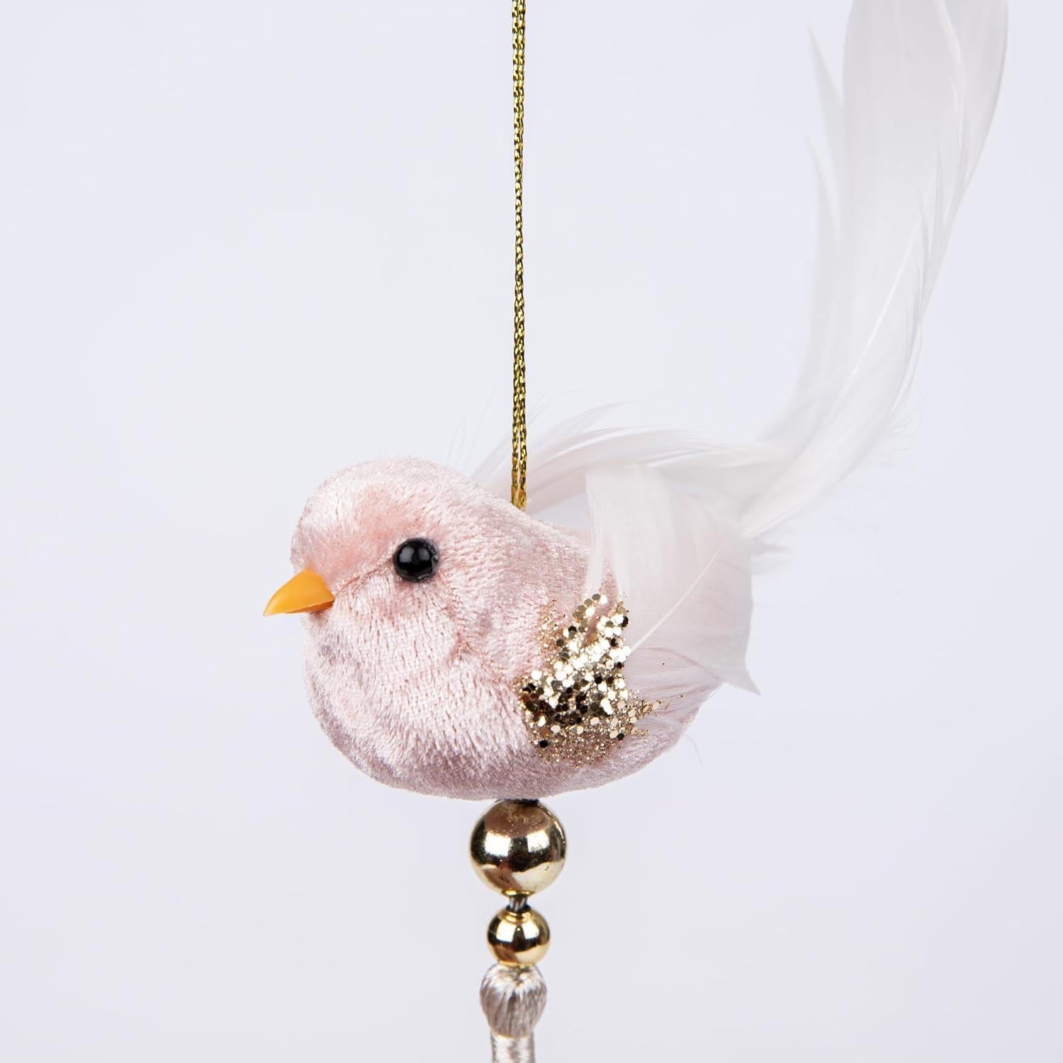 Robin Pink 7X13Cm - Christmas Hanging Decoration