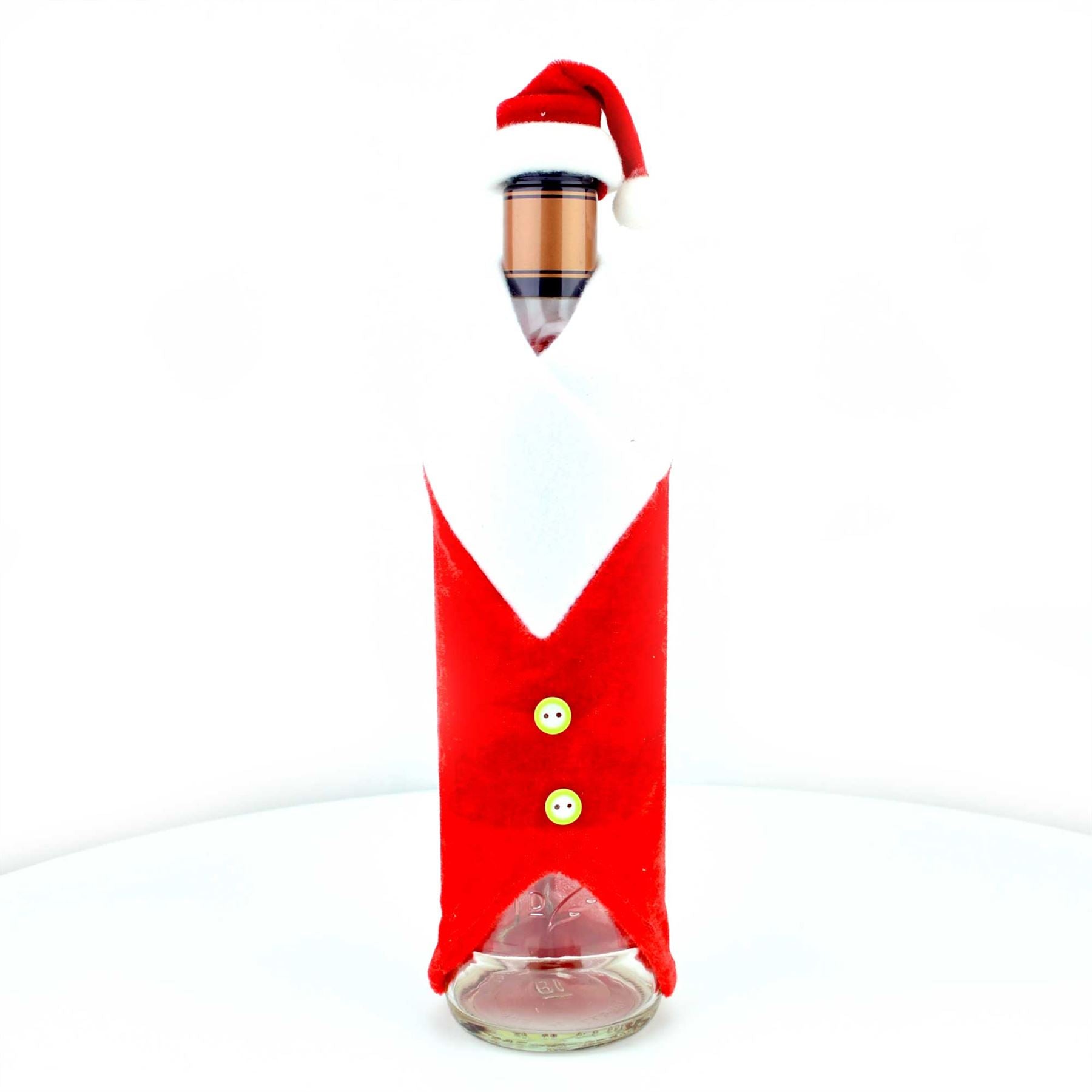 Christmas Wine Bottle Cover Bag Santa Suit Xmas Dinner Table Decorations