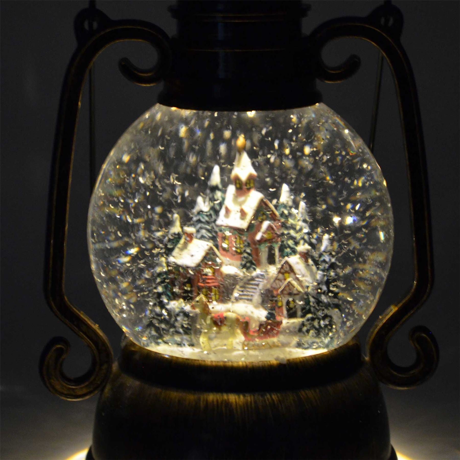 10.75In Town Christmas Led Lantern Musical Xmas Light Nativity Party Decoration