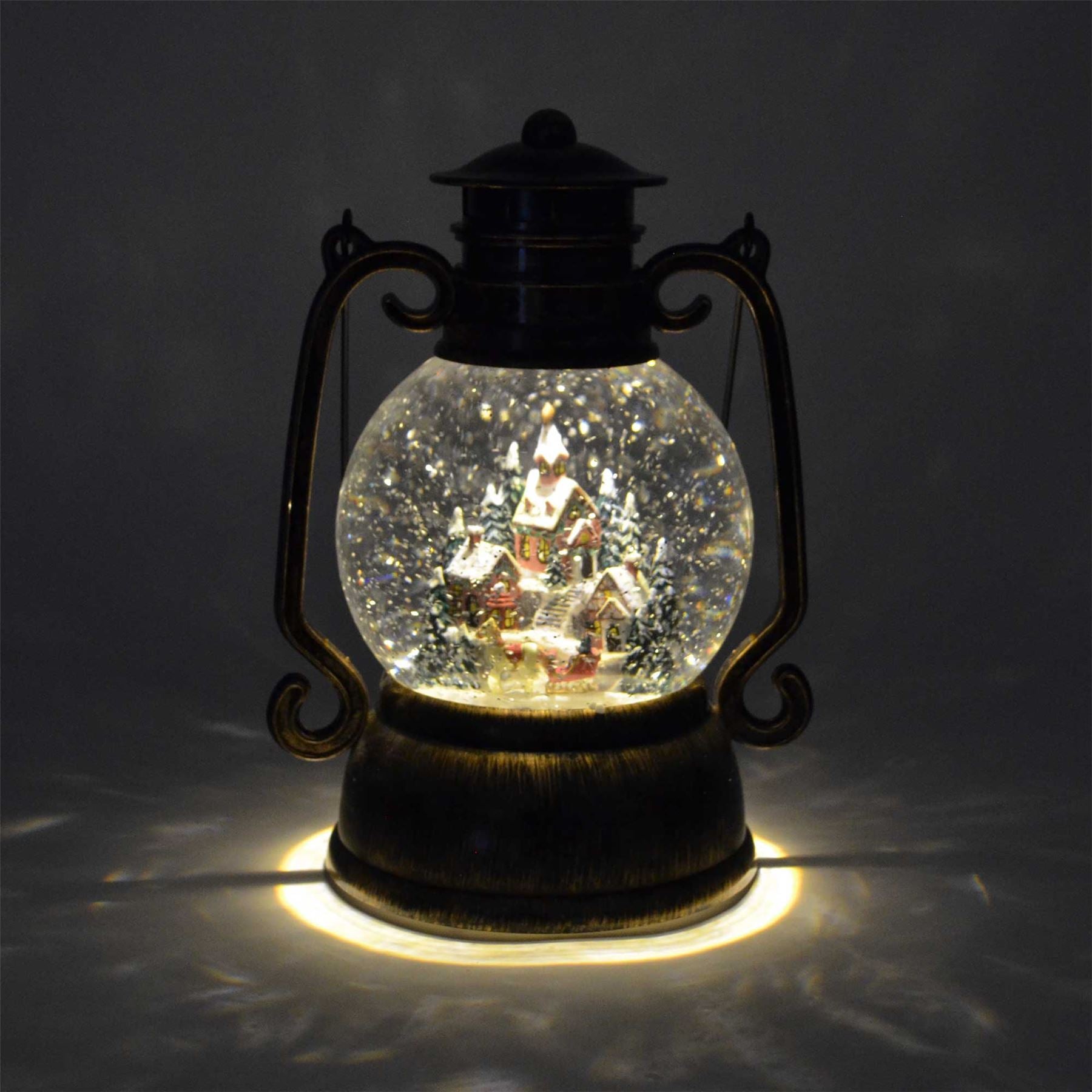 10.75In Town Christmas Led Lantern Musical Xmas Light Nativity Party Decoration