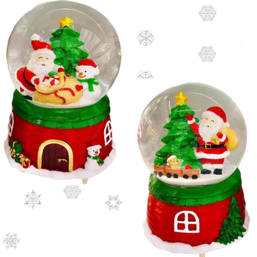 1 X Santa Christmas Snow Globe Nativity Xmas Home Decor Decorations Gifts
