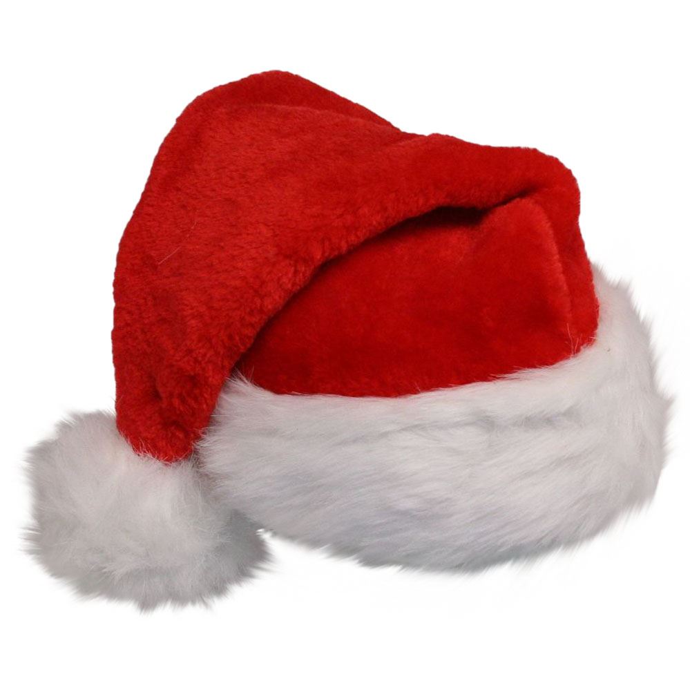 Deluxe Father Christmas Santa Hat Xmas Fancy Dress Accessories Stocking Fillers