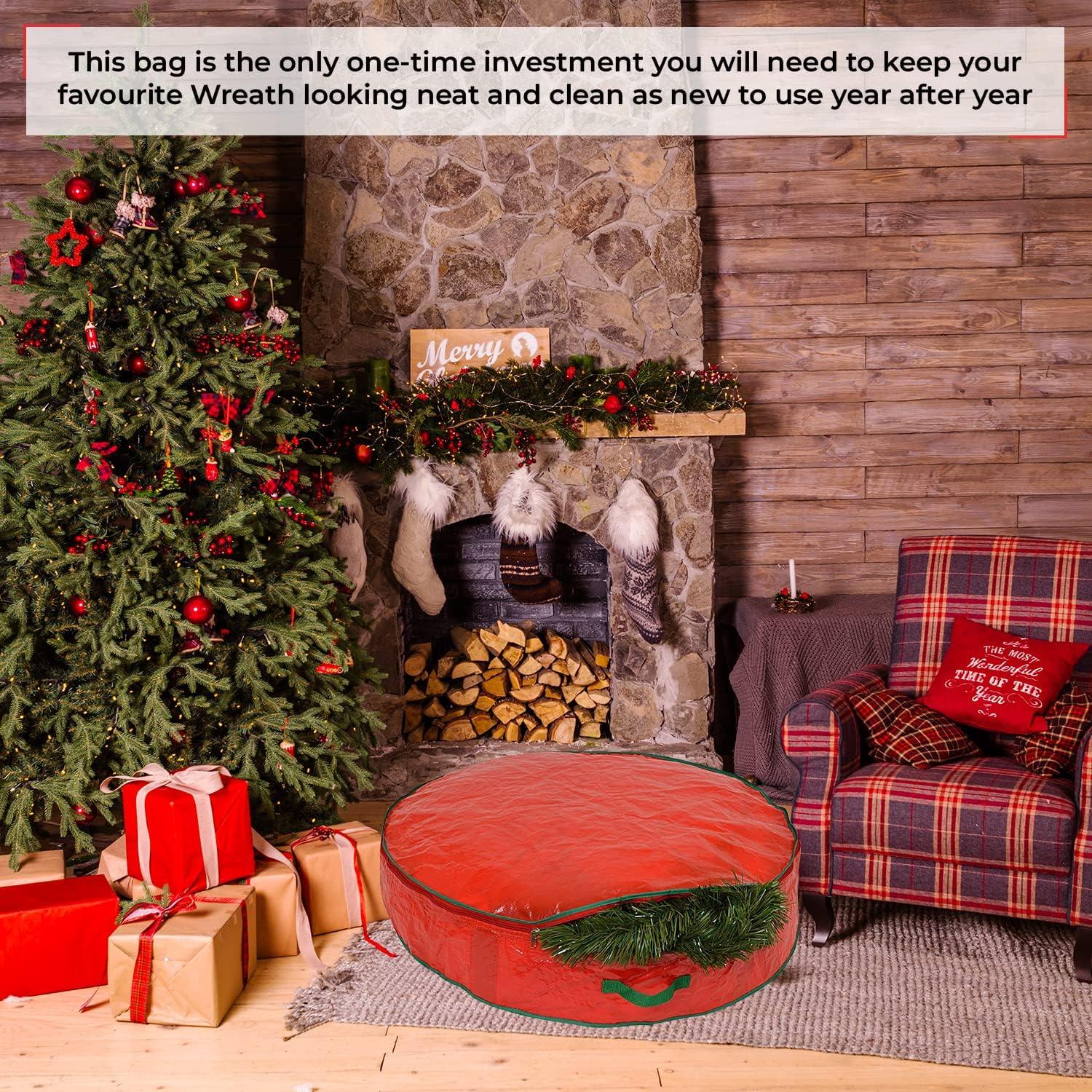 Christmas Wreath/Garland Storage Bag 91 X 21 Cm