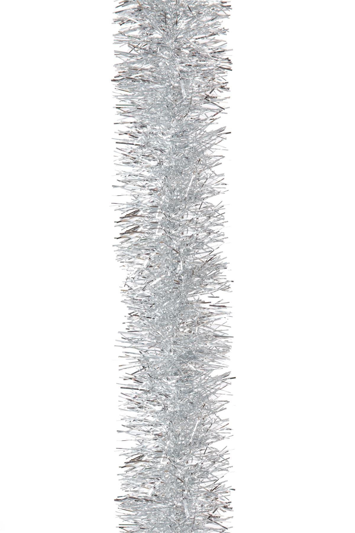 Silver Tinsel Tree Decoration 1.8M