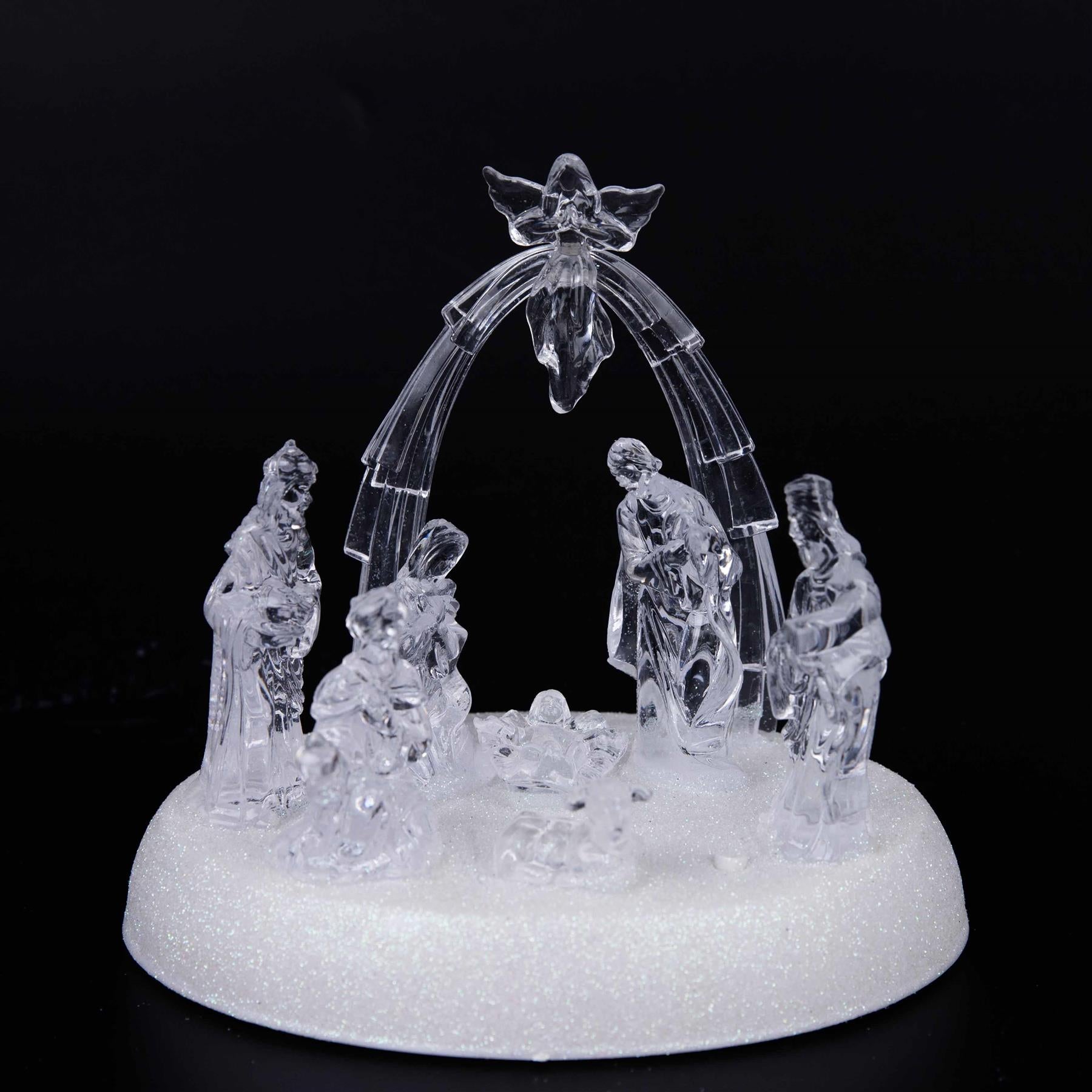 Christmas Nativity Led Light Up Set With Music Xmas Decoration 11532