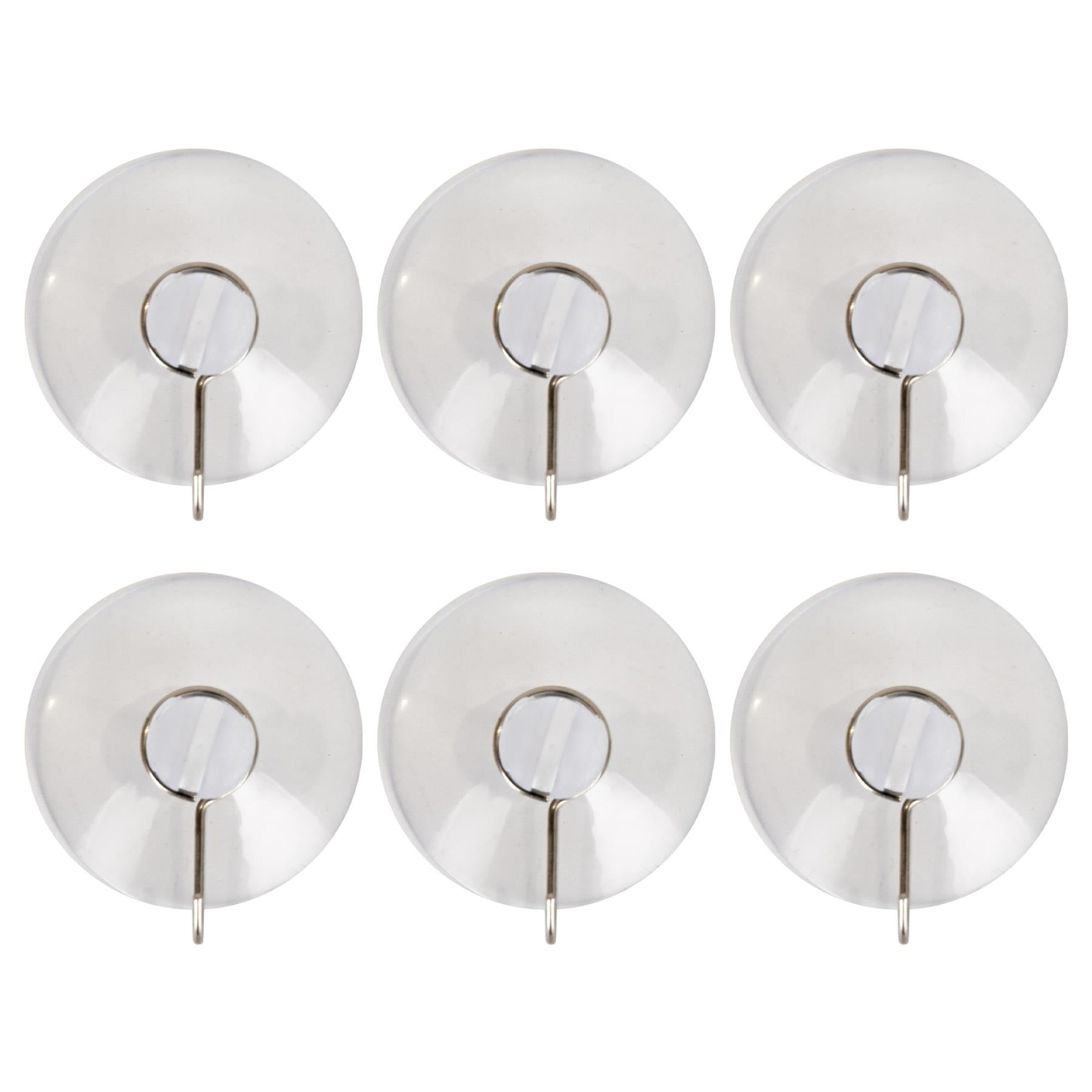 6Pcs Suction Cups Metal Hooks 4.3Cm 6Pcs Suction Cups Metal Hooks 4.3Cm