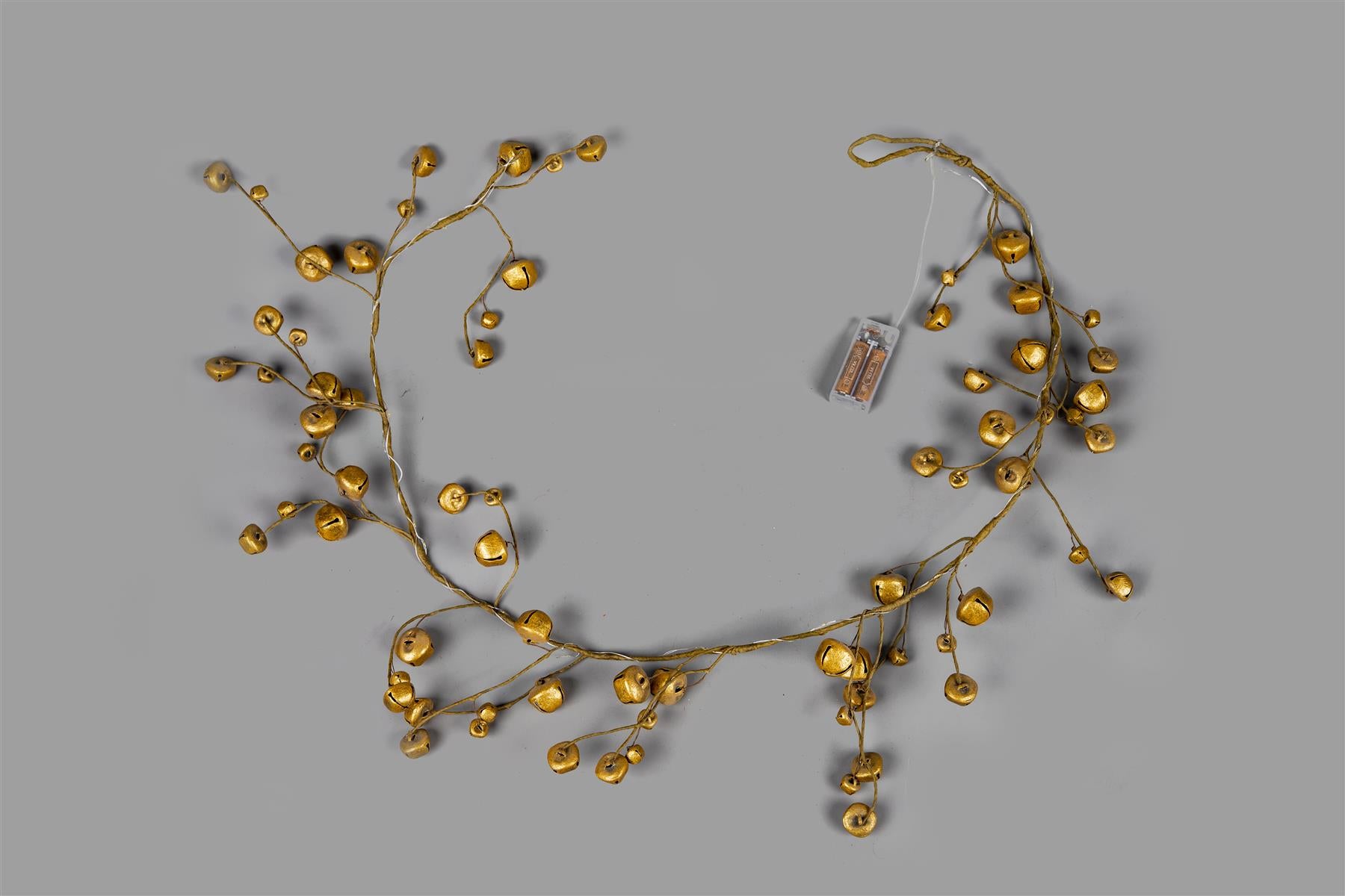 Golden Bells Garland With 20 Leds 150Cm